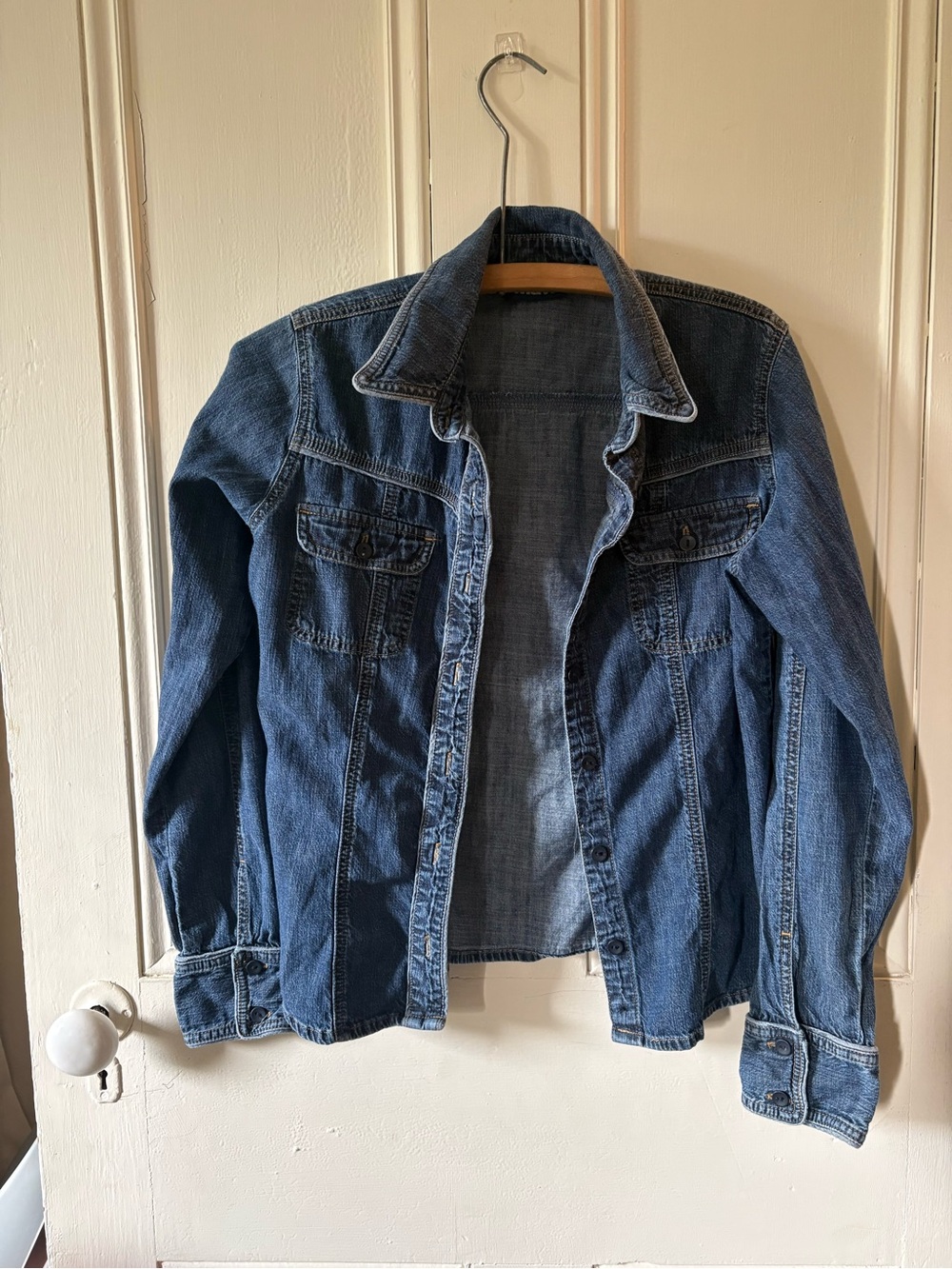 Mavi women’s Blue Denim button shirt